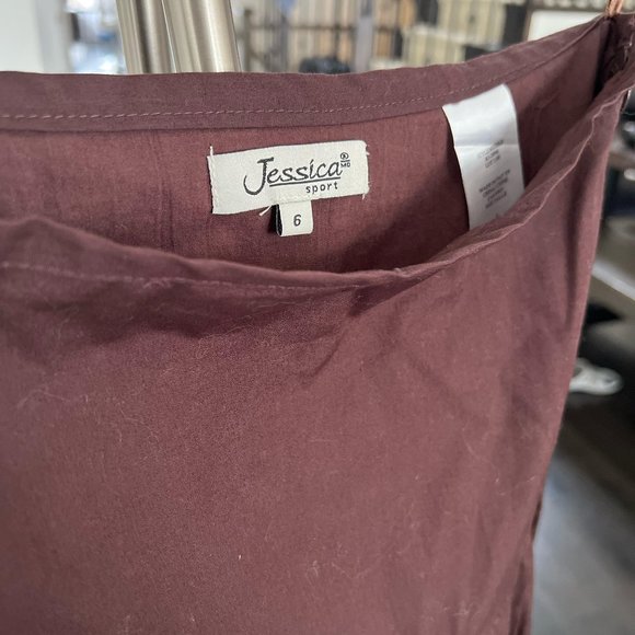 Jessica Sport Midi Brown Skirt - Effortless Style for Any Occasion! (Size 6) - Picture 3 of 6